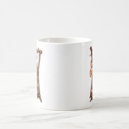 Corgi-Land – Lustiges Corgi-Shirt, Rustikale Ameri Kaffeetasse (Mittel)