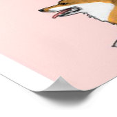 Corgi Language Print Poster (Ecke)