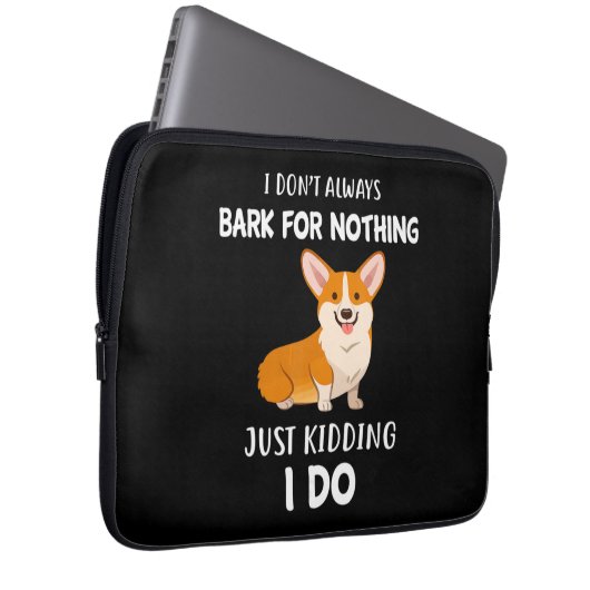 Corgi Laptopschutzhülle (Vorne Rechts)