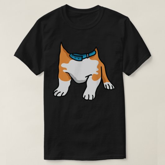 Corgi Lazy Halloween Kostüm Funny Dog Welpe Doggi T-Shirt (Design vorne)