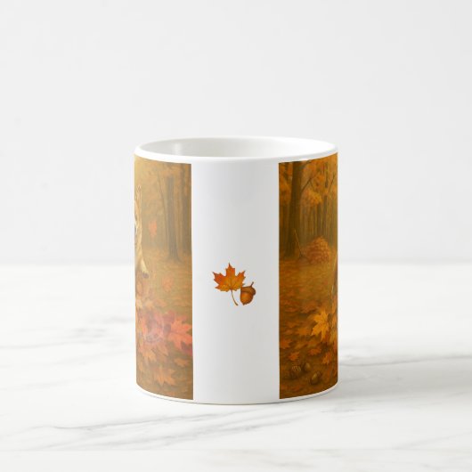 Corgi Leaf Leap Kaffeetasse (Mittel)