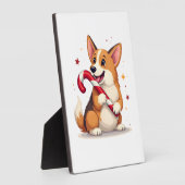 Corgi Lebkutscherfreude Fotoplatte (Seite)