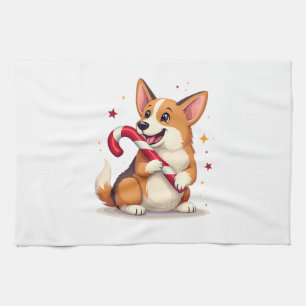 Corgi Lebkutscherfreude Geschirrtuch
