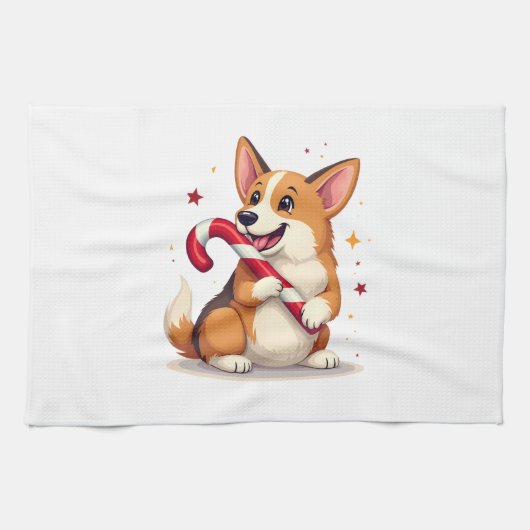 Corgi Lebkutscherfreude Geschirrtuch (Horizontal)