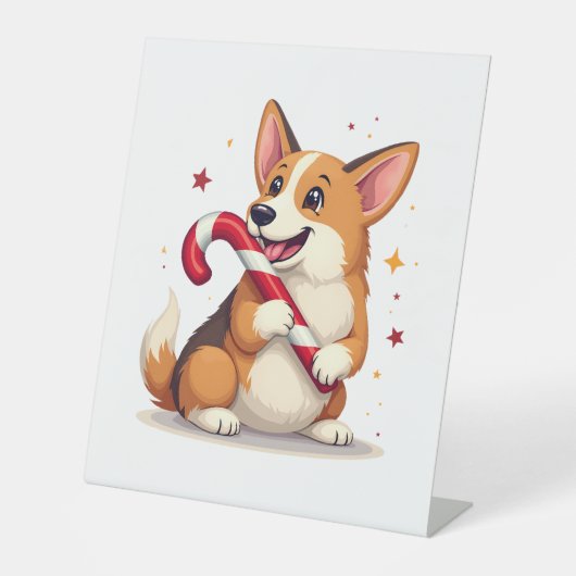 Corgi Lebkutscherfreude Sockelschild (Vorderseite)