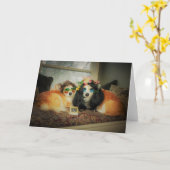 Corgi-leere Karte (Gelbe Blume)