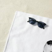 Corgi Leise Linie Strandtuch (Beispiel)