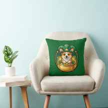 Corgi Leprechaun Pot of Gold St. Patrick’s Day T