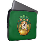 Corgi Leprechaun Pot of Gold St. Patrick’s Day T Laptopschutzhülle (Vorne Rechts)