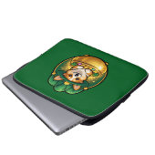 Corgi Leprechaun Pot of Gold St. Patrick’s Day T Laptopschutzhülle (Vorne Knopf)