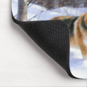 Corgi Let It Snow Weihnachten Mousepad (Ecke)
