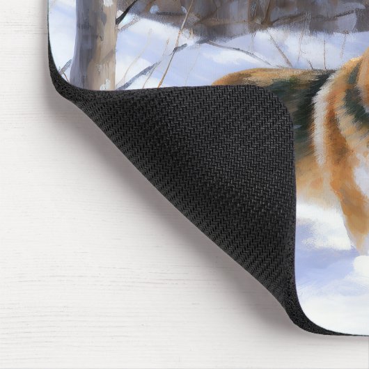 Corgi Let It Snow Weihnachten Mousepad (Ecke)