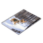 Corgi Let It Snow Weihnachten Notizblock (Linke Seite)