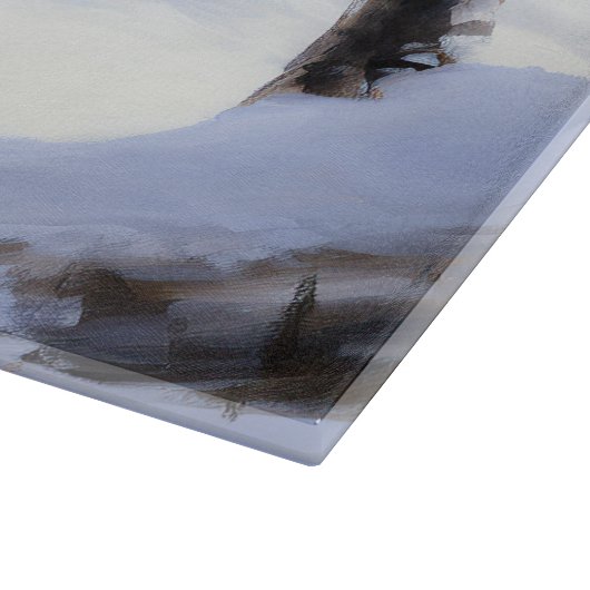 Corgi Let It Snow Weihnachten Schneidebrett (Ecke)