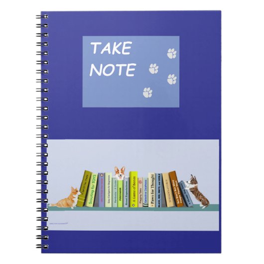 Corgi Library Note Book Notizblock (Vorderseite)