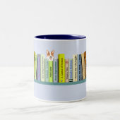 Corgi Library Zweifarbige Tasse (Mittel)