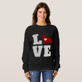 Corgi Liebe Corgi Sweatshirt (Vorne ganz)