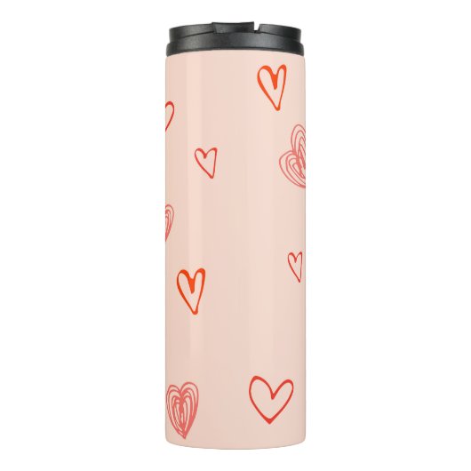 Corgi Liebe Dancing Corgi mit Herz Thermosbecher (Rückseite)