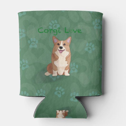 Corgi-Liebe Dosenkühler (Rückseite)