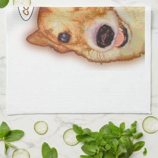 Corgi-Liebe Handtuch (Gefaltet)