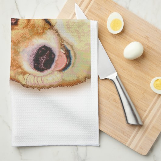 Corgi-Liebe Handtuch (Viertel Falte)