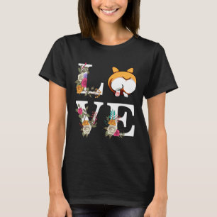 Corgi Liebe Hintern T-Shirt