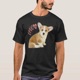 Corgi Liebe ist Hundemama Vater Welpe Haustier Fr T-Shirt