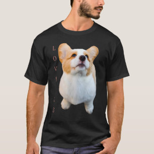 Corgi Liebe ist Hundemama Vater Welpe Haustier Fra T-Shirt