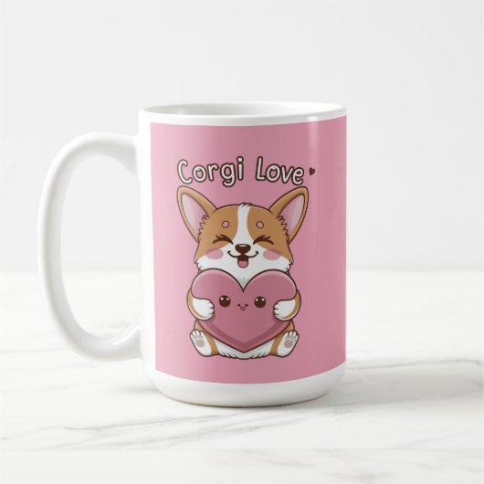 Corgi Liebe Kaffeetasse (Links)