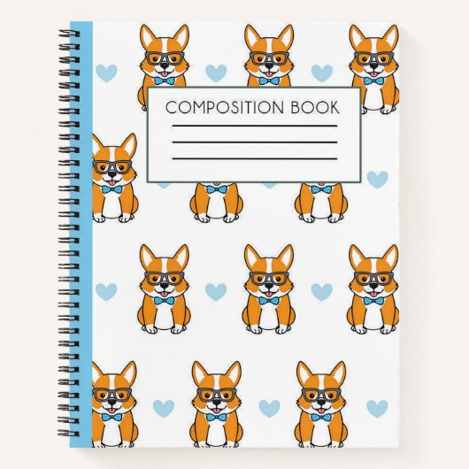 Corgi-Liebe Notizblock (Vorderseite)