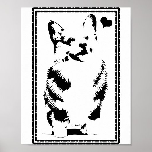 Corgi Liebe Poster (Vorne)