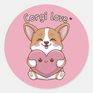 Corgi Liebe Sticker