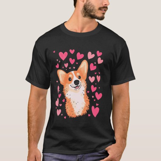 Corgi Liebe T-Shirt (Vorderseite)