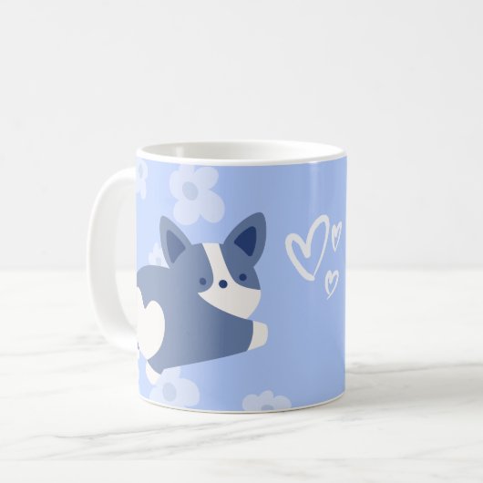 Corgi Liebe Tasse (Vorderseite Links)