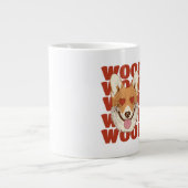 CORGI LIEBE wuff Jumbo-Tasse (Vorderseite)
