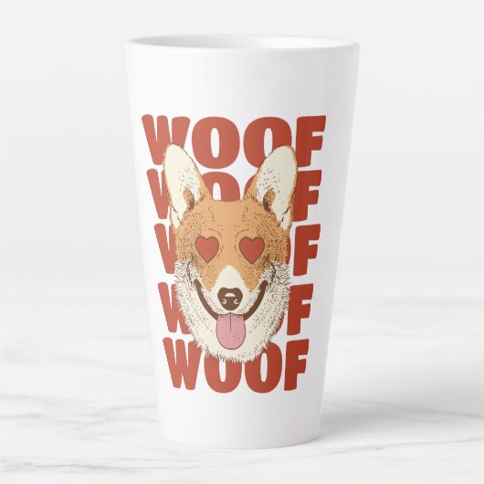 CORGI LIEBE wuff Milchtasse (Vorderseite)
