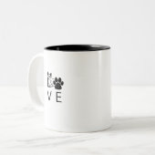 CORGI-LIEBE ZWEIFARBIGE TASSE (Vorderseite Links)