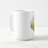 CORGI LIEBHABER Regenbogen Kaffeetasse (Vorderseite Links)