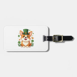 Corgi Liebhaber Shamrock Frohes St Patricks Tag Gepäckanhänger