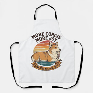 Corgi-Liebhaber-Shirt Vintage Gravur Hunde-Zitat D Schürze
