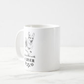 Corgi Life ist mit dem benutzerdefinierten Dogenna Kaffeetasse (Vorderseite Links)