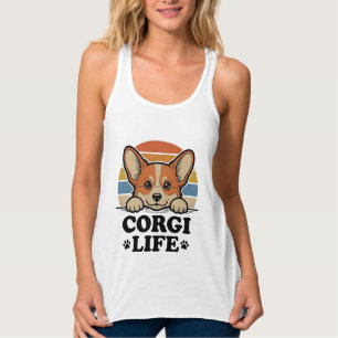 Corgi Life Shirt Vintage Gravur Hunde Liebhaber Ku