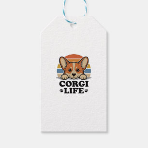 Corgi Life Shirt Vintage Gravur Hunde Liebhaber Ku Geschenkanhänger