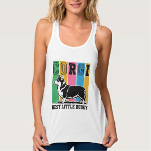 Corgi Love Shirt Vintage Gravur Hund Silhouette_