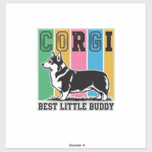 Corgi Love Shirt Vintage Gravur Hund Silhouette_ Aufkleber