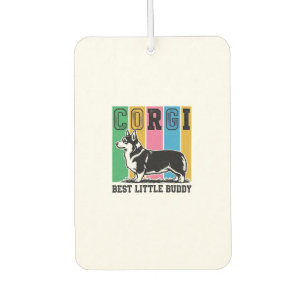 Corgi Love Shirt Vintage Gravur Hund Silhouette_ Autolufterfrischer
