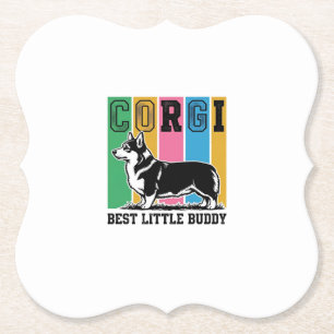 Corgi Love Shirt Vintage Gravur Hund Silhouette_ Untersetzer