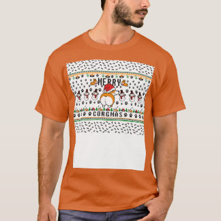Corgi Lover Christmas Mask T-Shirt