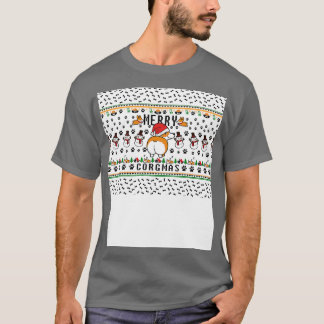 Corgi Lover Christmas Mask T-Shirt