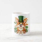 Corgi Lover Kleeblatt Happy St Patricks Day Kaffeetasse (Mittel)